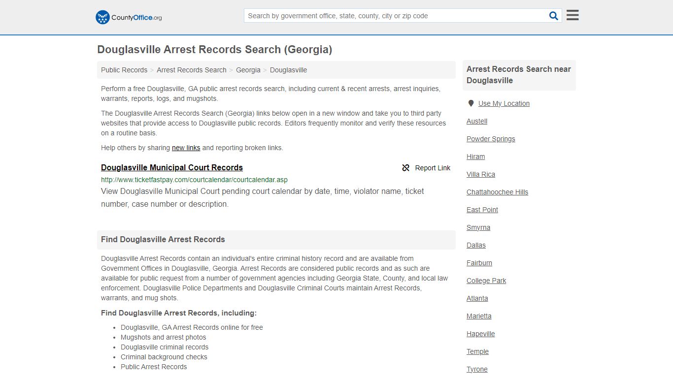 Arrest Records Search - Douglasville, GA (Arrests & Mugshots)