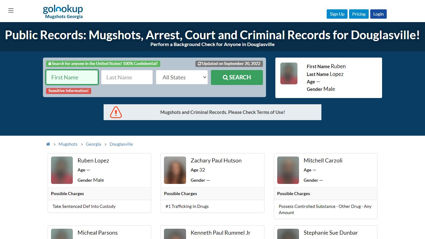 Mugshots Douglasville, Arrest Records Douglasville